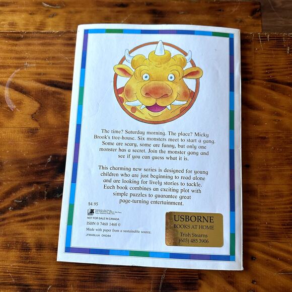 Vintage 1995 Usborne The Monster Gang Paperback Book - Picture 6 of 7
